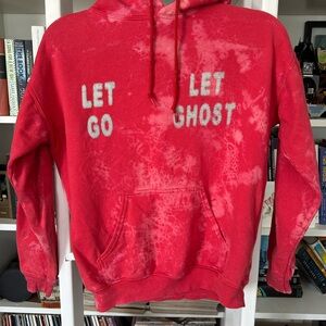 LONELY GHOST Vibrant Red Hoodie